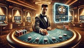 Studio live Evolution Gaming dengan dealer profesional dan tabel permainan berkamera multi-sudut