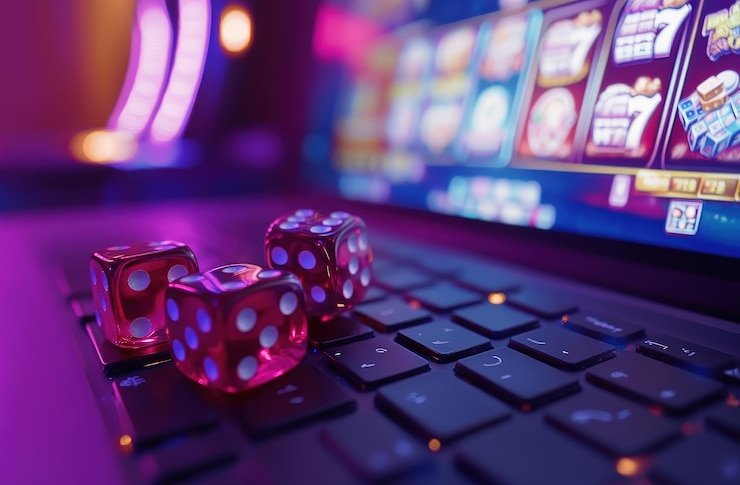 Antarmuka game Push Gaming di mesrapoker menampilkan gulungan, garis pembayaran, dan tabel pembayaran